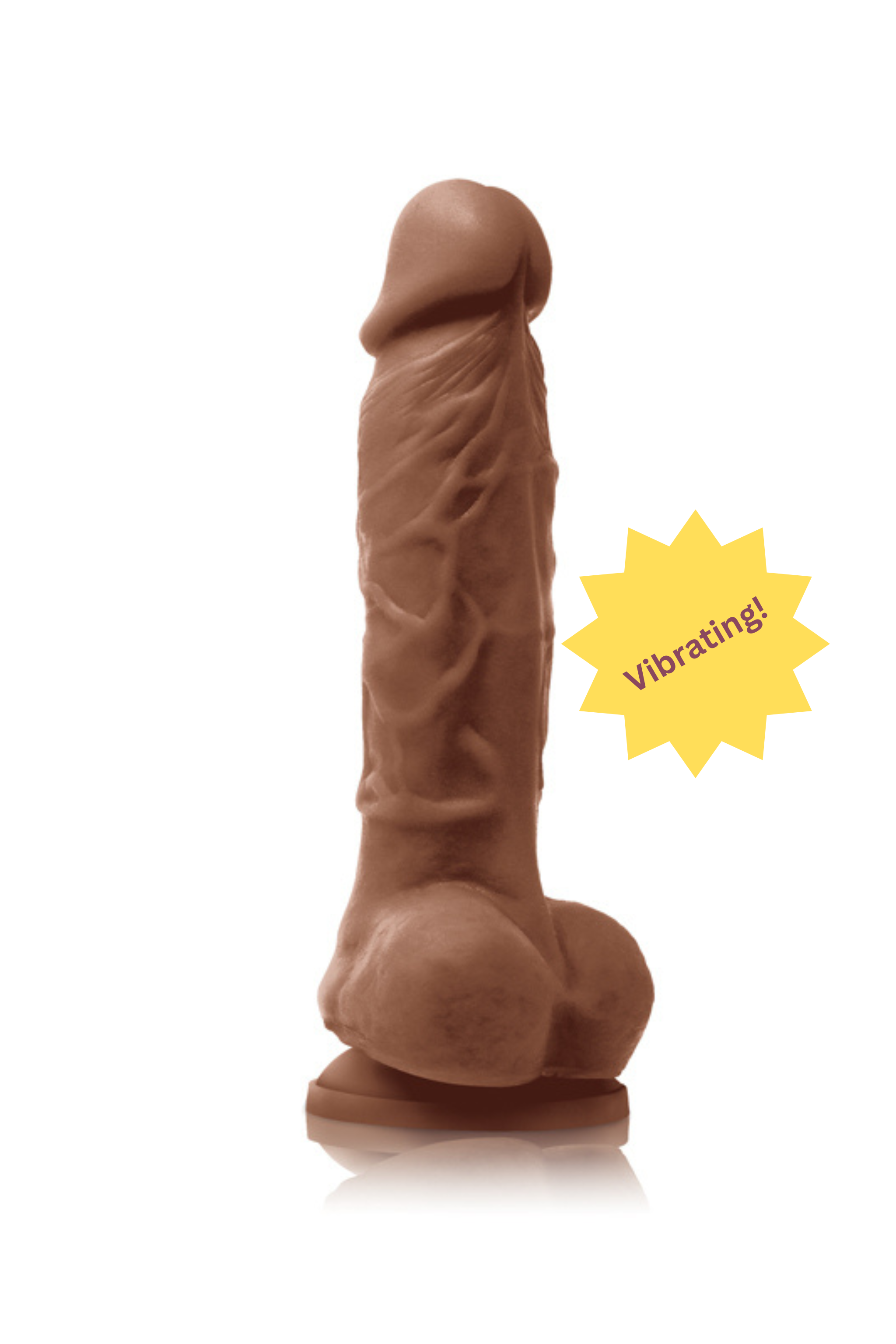Pleasures 5" Realistic Vibrating Dildo in Caramel