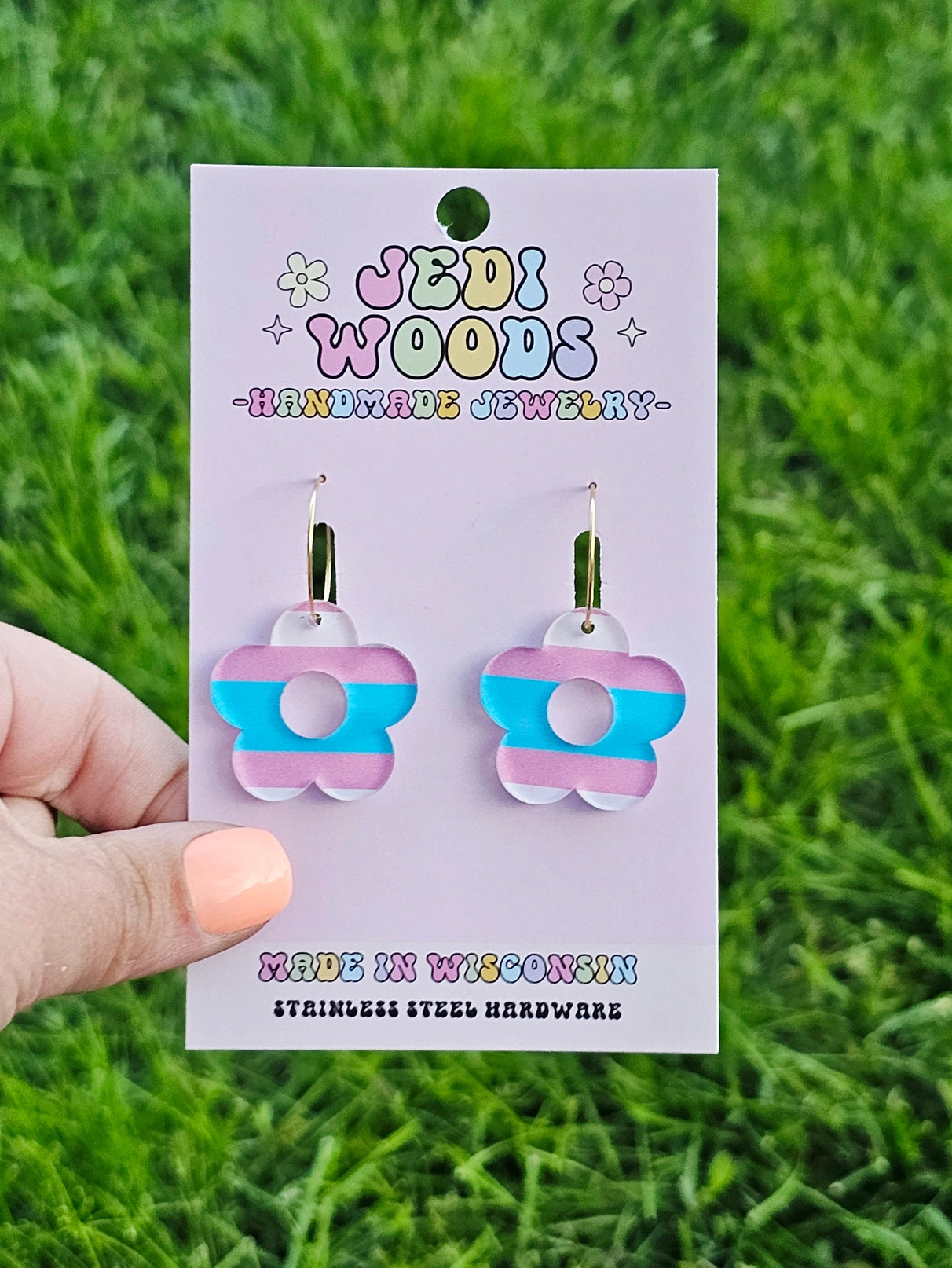 Pride Flags Flower Earrings