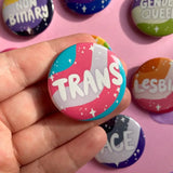 Queer Pride Flag Identity Button