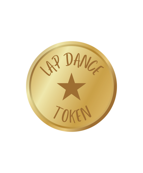 Lap Dance Sexy Time Token in Gold