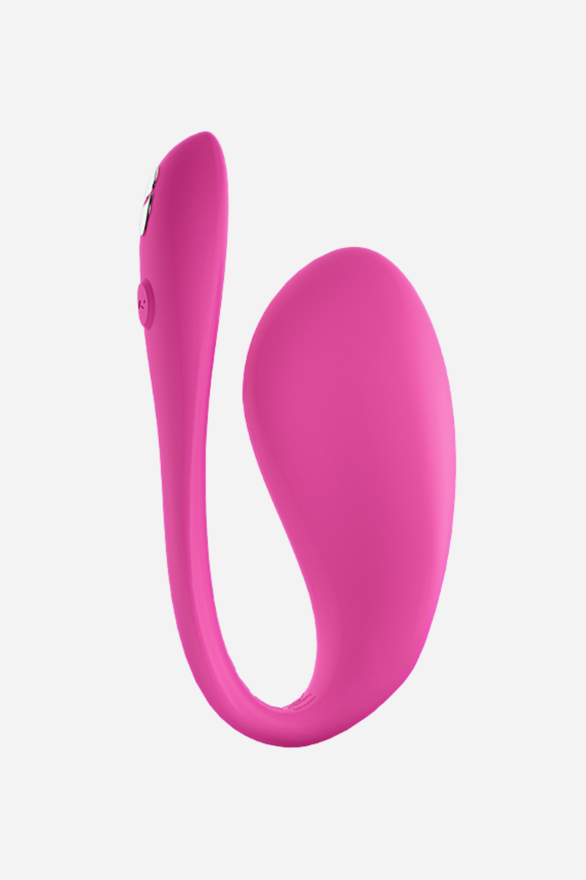 We-Vibe Jive 2 Wearable Vibe in electric pink, showing the rounded G-spot bulb, flexible neck and slim tail with its control button