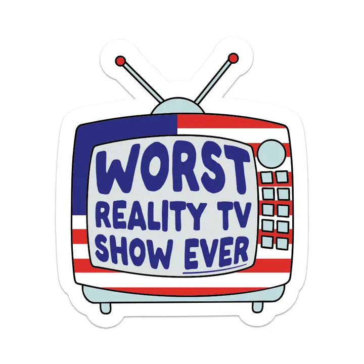 Worst Reality Tv Show Ever Sticker | Lotus Blooms