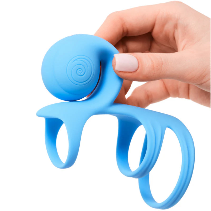 Jovi Tri Arc Cock Ring & Vibrating Sheath