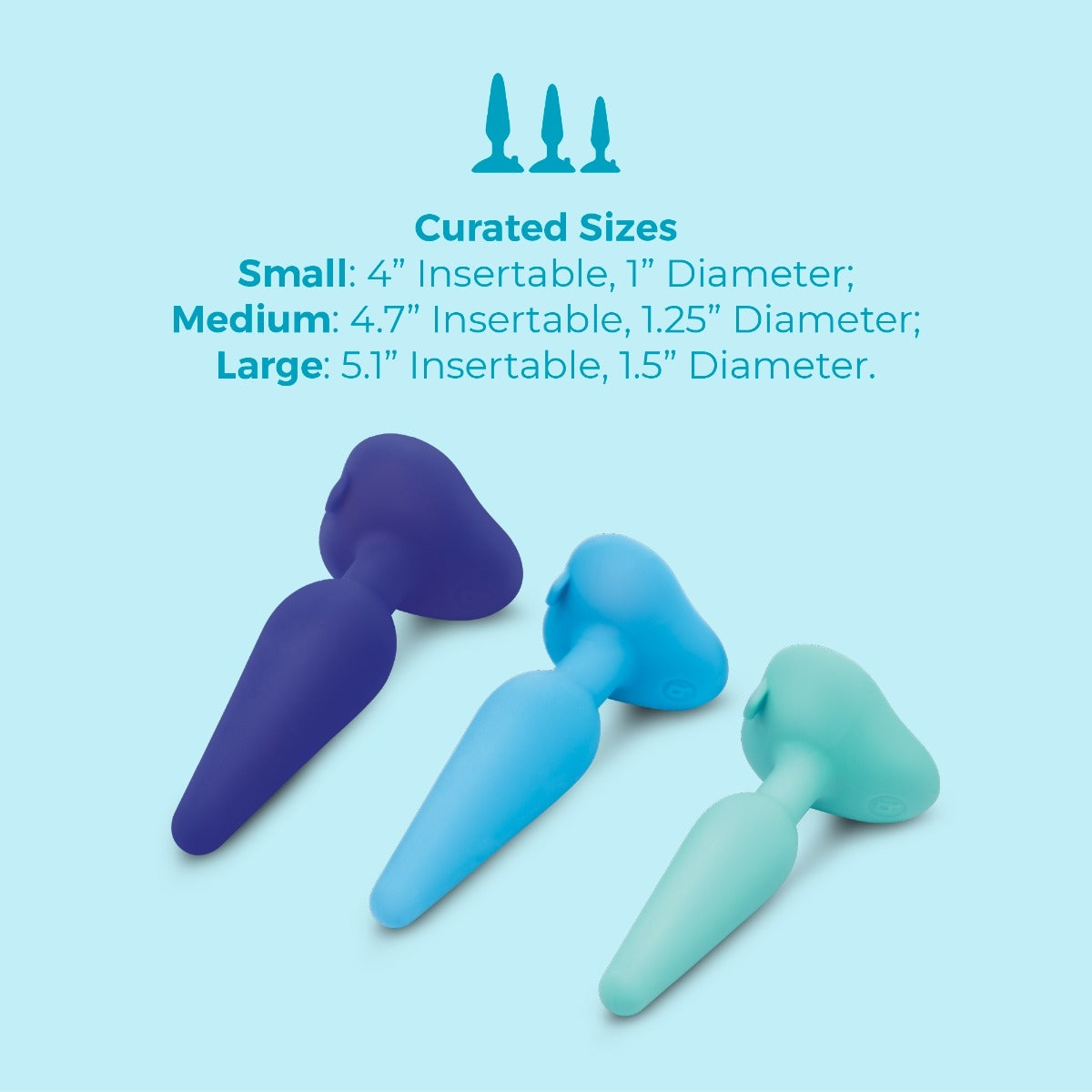 B-Vibe Anal Training & Pegging 3 Plug Kit