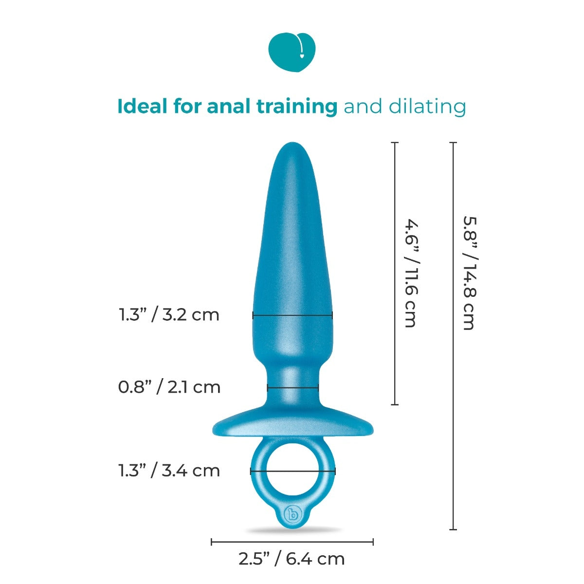 B-Vibe Butties Sleek Tapered Plug