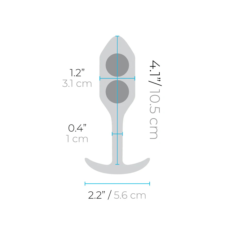 B-Vibe Snug Plug 2 Medium Weighted Anal Plug