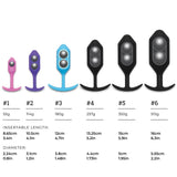 B-Vibe Snug Plug 2 Medium Plug in Purple