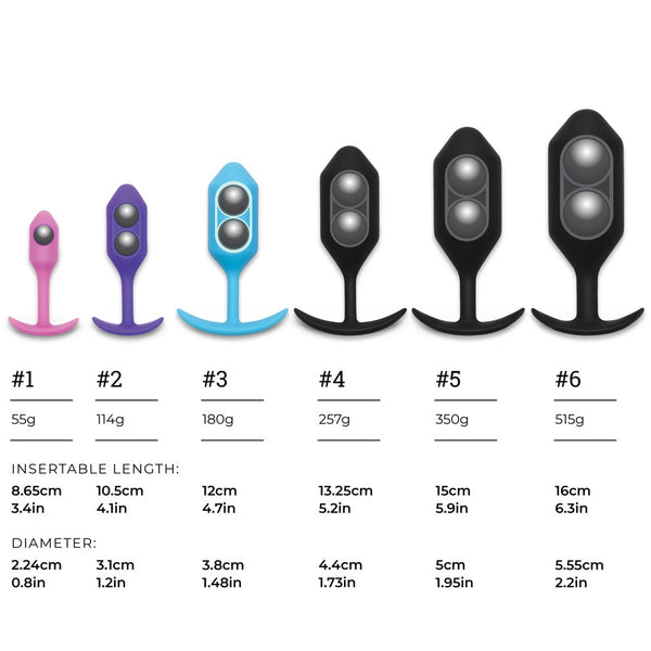 B-Vibe Snug Plug 2 Medium Plug in Purple