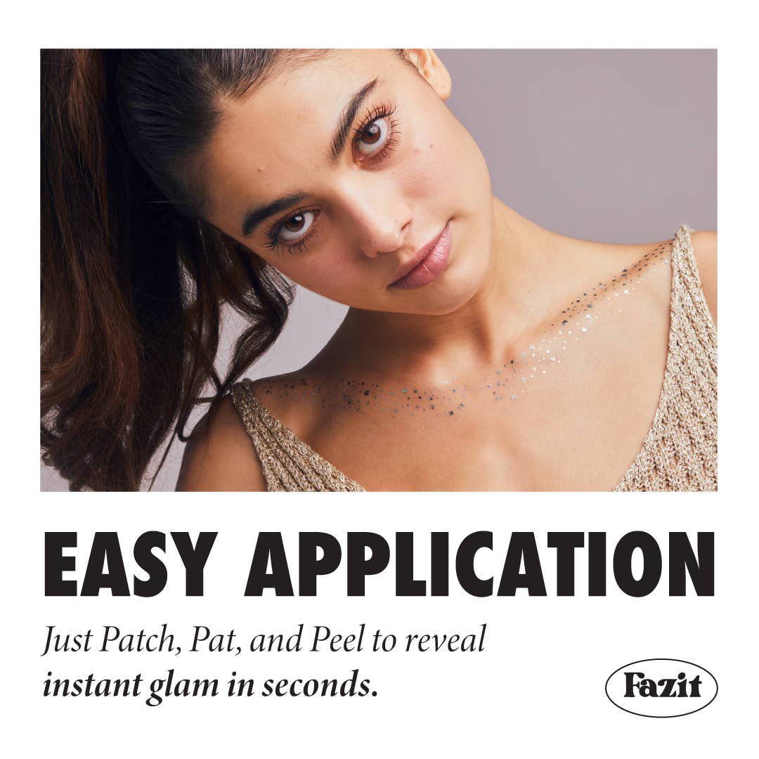Fazit Decolletage Glitter Makeup in Silver Speckles
