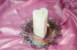 For Play Drip Pillar Candle in Naked White