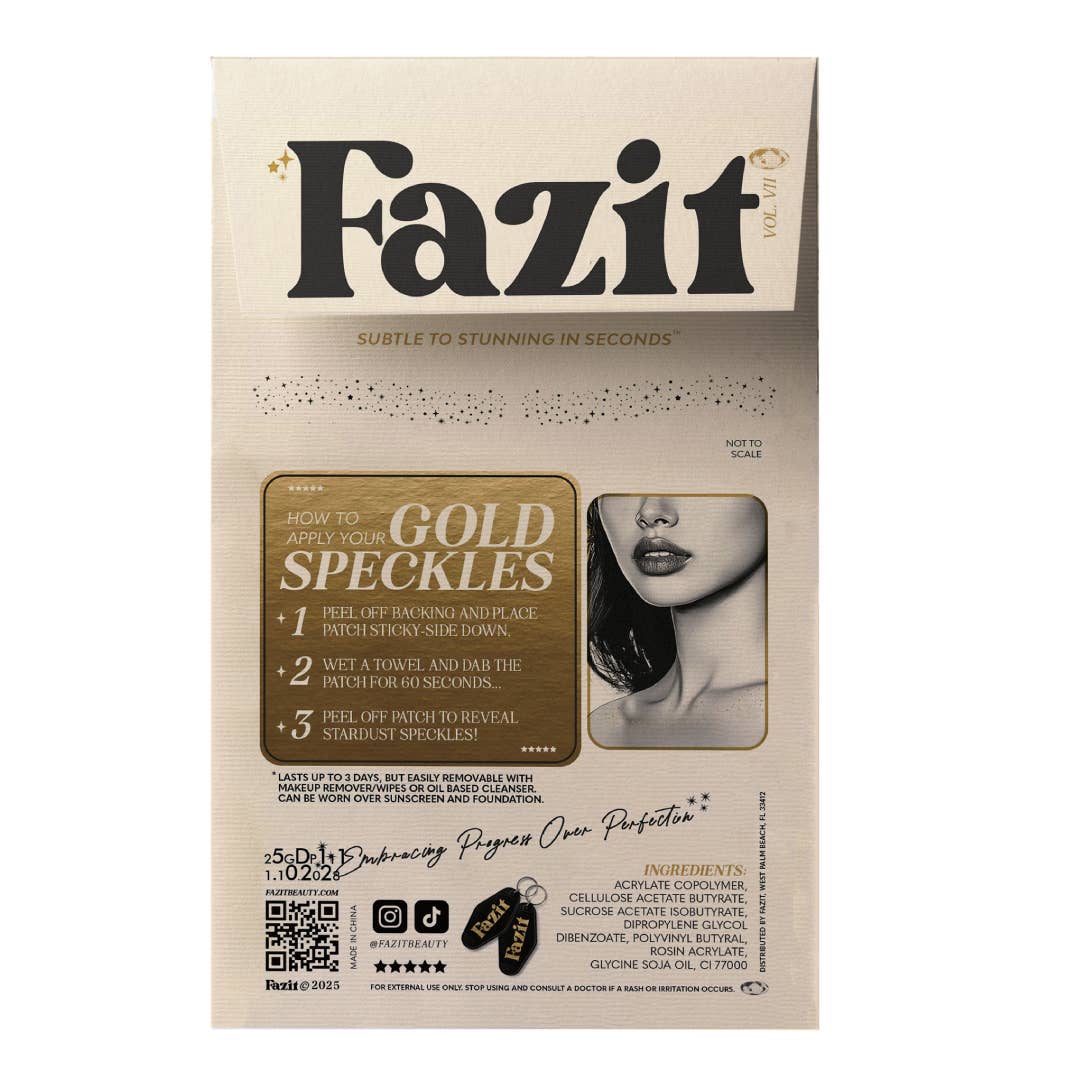 Fazit Decolletage Glitter Makeup in Gold Speckles