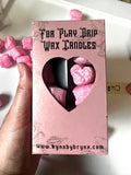 For Play Drip Pillar Candle in Black