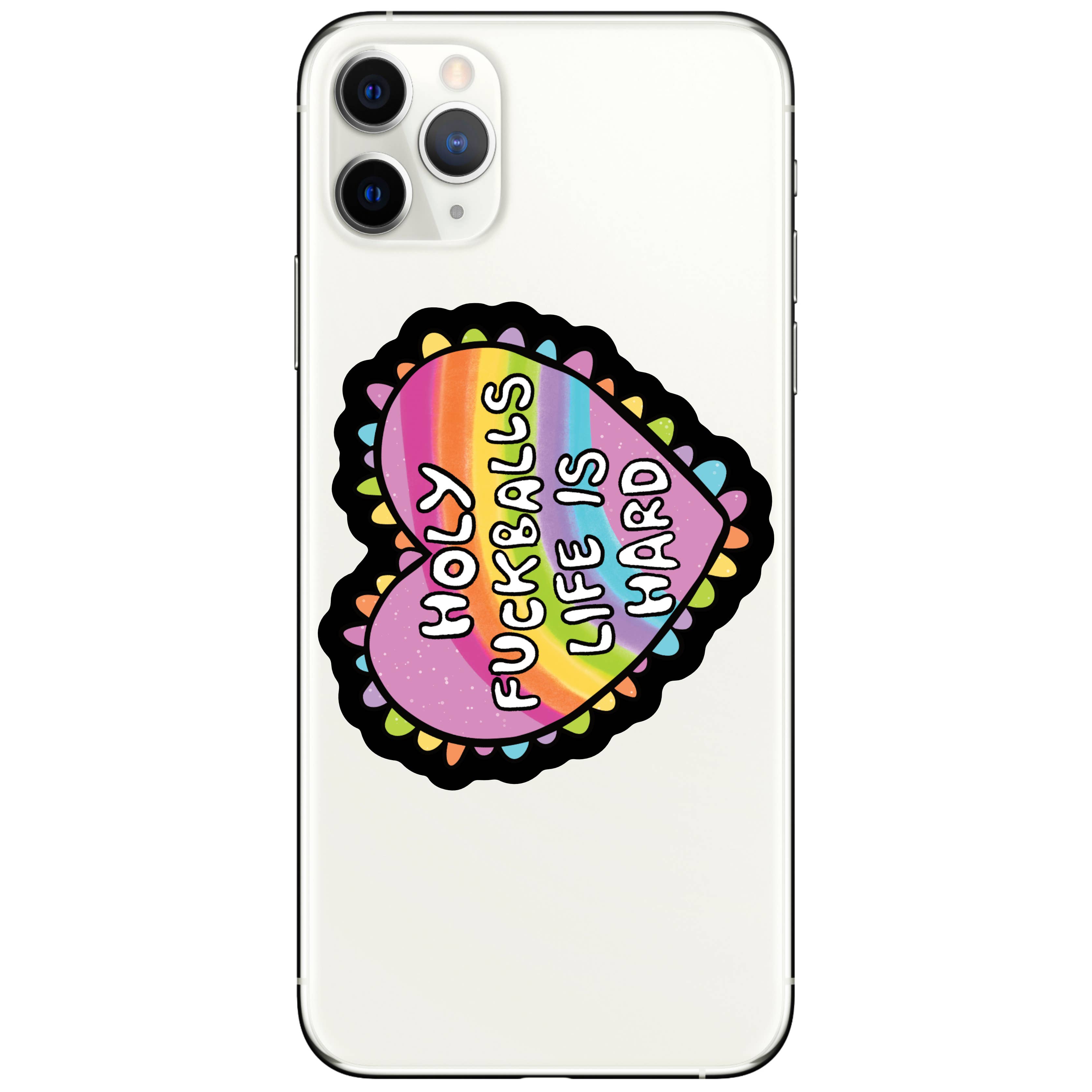 Holy Fuckballs Life Is Hard Sticker