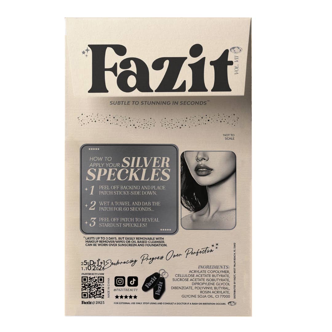 Fazit Decolletage Glitter Makeup in Silver Speckles