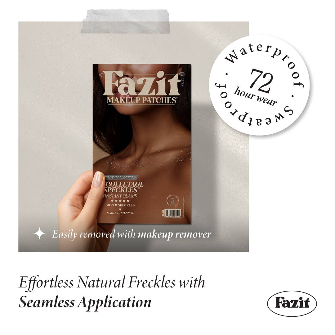 Fazit Decolletage Glitter Makeup in Silver Speckles