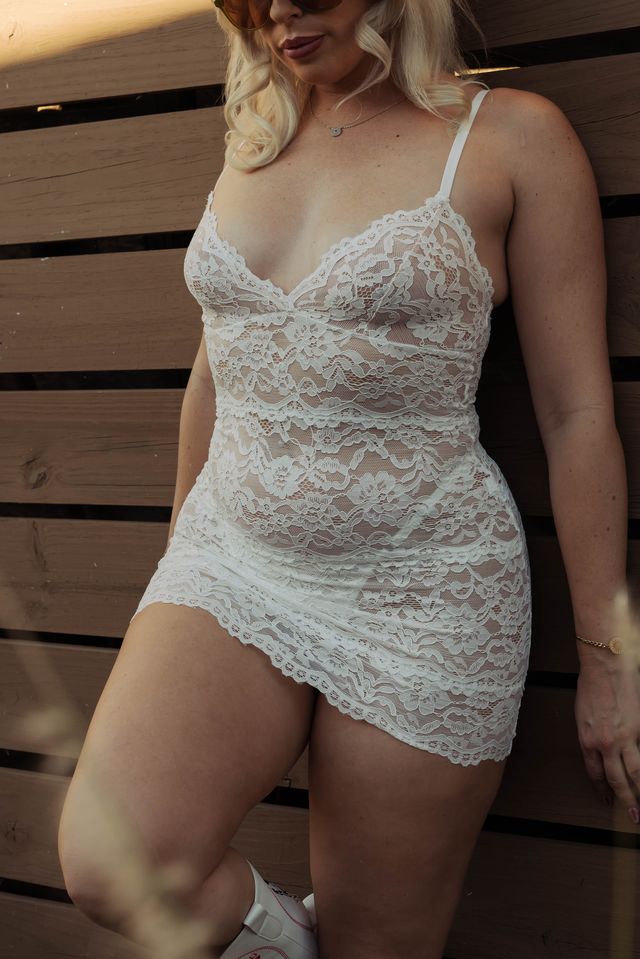 Kilo Brava Vintage Lace Bodycon Slip