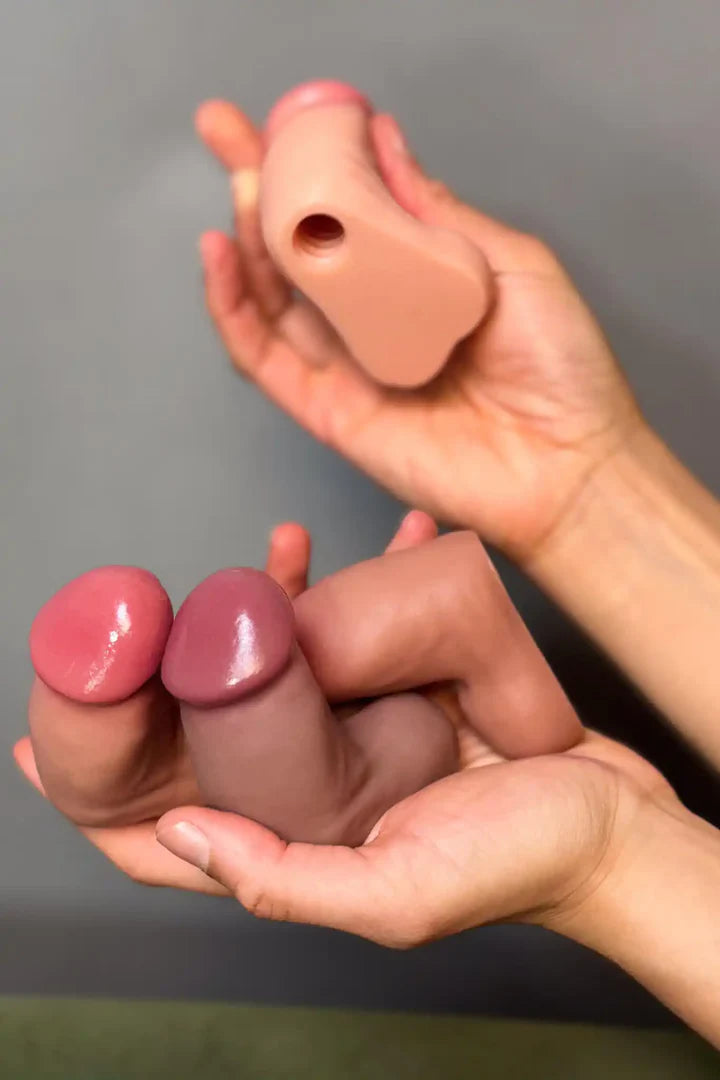 NYTC Jack 2-in-1 Silicone Packer & Stroker in Chocolate