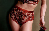Kilo Brava Embroidery Tap Shorts in Ruby Wine