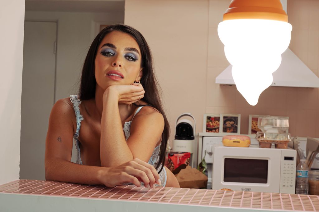 Kilo Brava Lace & Embroidery Teddy in Pearled Powder Blue