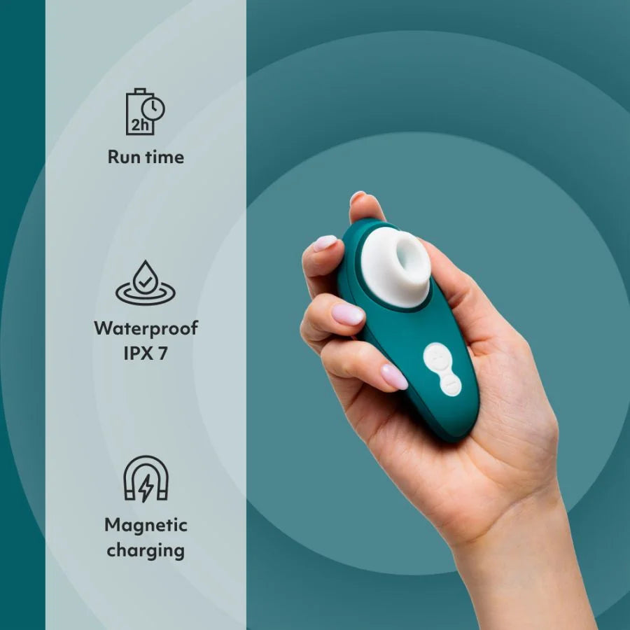 Womanizer Liberty 2 Air Pulse Toy in Dark Petrol
