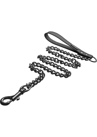 Heavy Gunmetal Chain Leash