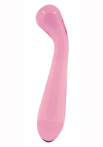 Crystal Glass G-Spot Wand in Pink
