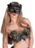 Peacock Feather Mask w/ Beak