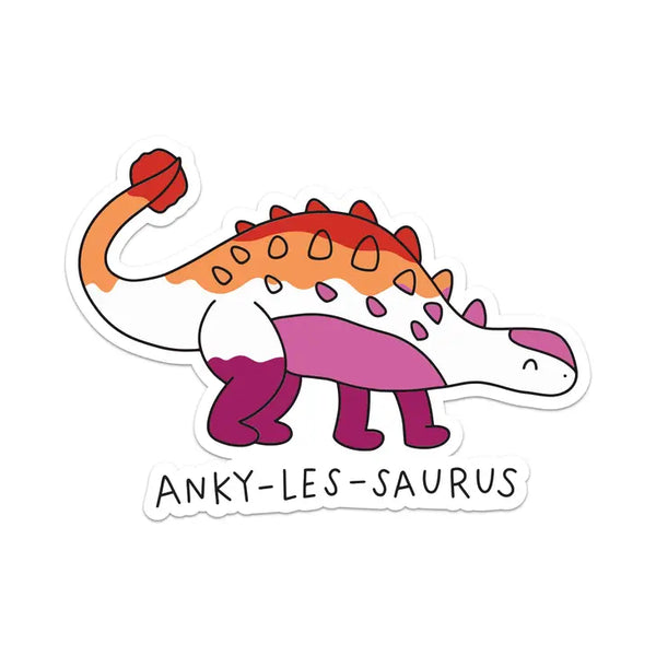 Anky-LES-saurus Pride Dino Sticker