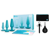 B-Vibe Anal Training Plug & Accessories Set in Turquoise
