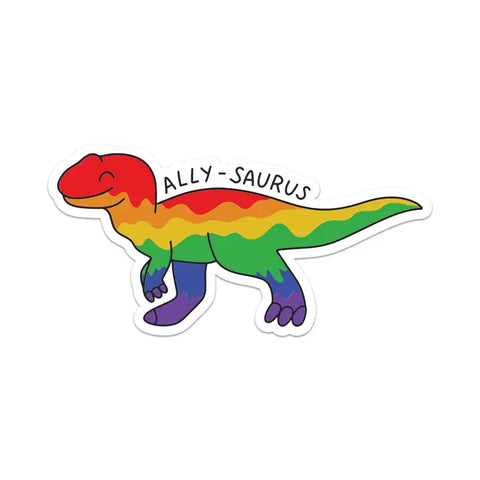 ALLY-saurus Pride Dino Sticker