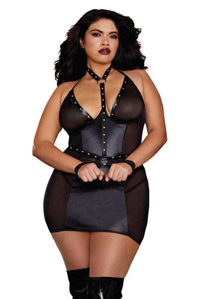 Bad Influence Open Back Chemise w/ Restraints