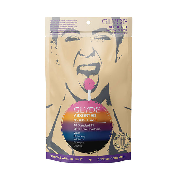 Glyde Ultra Flavored Condoms Multi Flavor Pack