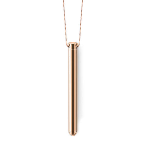 Wear My Vibe Vibrating Necklace by Le Wand in Rose Gold