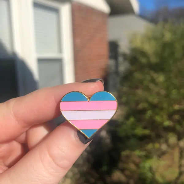 Pride Heart Enamel Pins