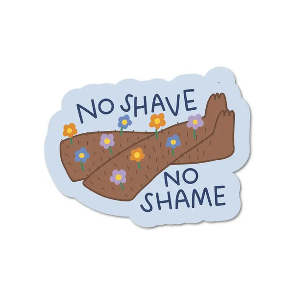 No Shave, No Shame – Natural Hair Feminist Sticker