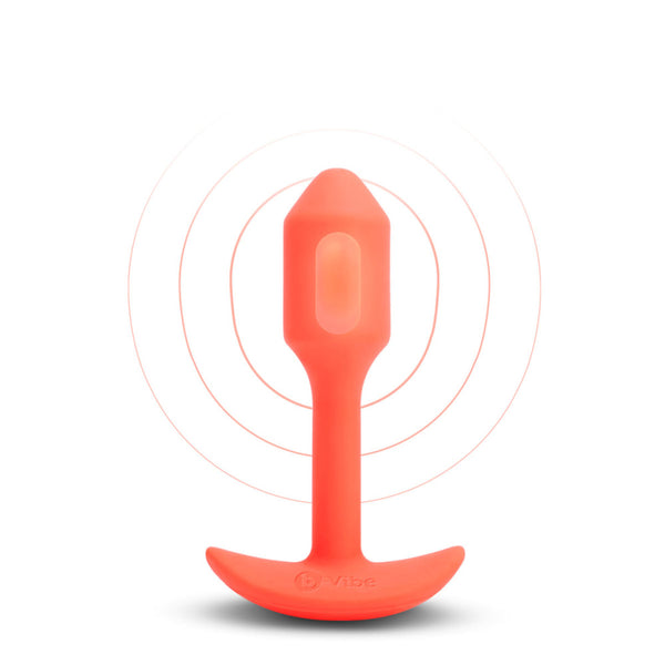 B-Vibe Vibrating Snug Plug 1 Small in Orange