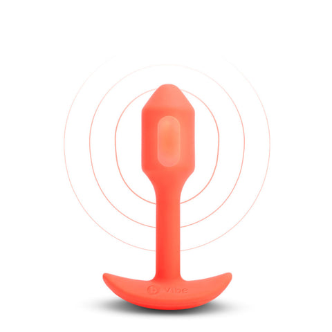 B-Vibe Vibrating Snug Plug 1 Small in Orange