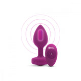 B-Vibe Vibrating Jewel Plug in Pink