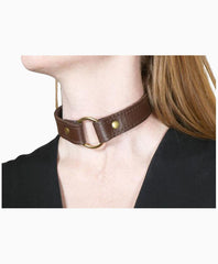 Leather o ring shop collar
