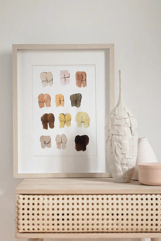 Beautiful Butts Watercolor Print