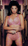 SALE Playful Promises Coccinelle Pride Pink Body Harness- Plus Size