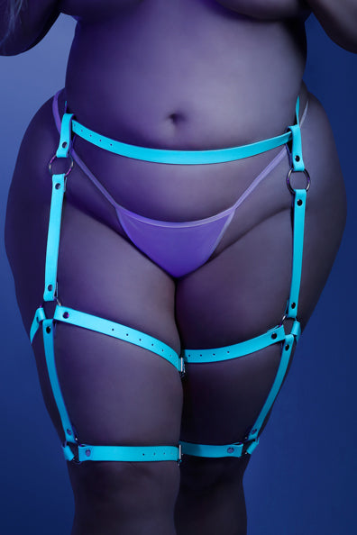 Buckle Up Waist & Leg Harness in Blue