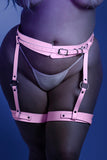 All Strapped In Waist & Leg Harness in Pink