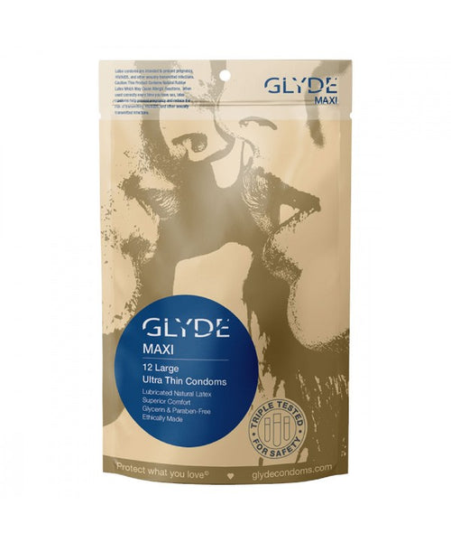 Glyde Maxi Condoms -- 12-Pack