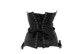 Harley Corset in Black Brocade