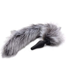 Howl at the Moon Wolf Tail Anal Plug in Gray