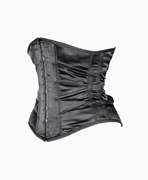 Black 10,000 LEAGUES UNDERBUST CORSET | Lotus Blooms Alexandria Virginia