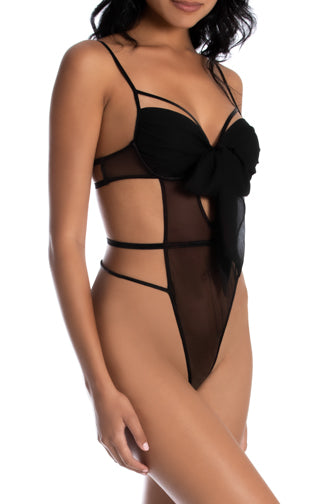 I'm A Gift Underwire Teddy in Black