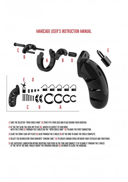 ManCage Plastic Chastity Cage Model 01