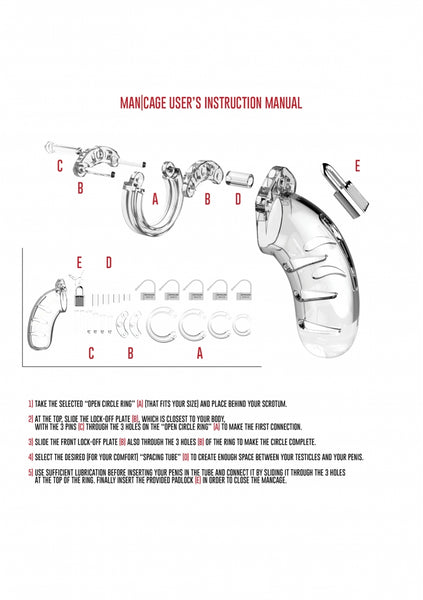ManCage Plastic Chastity Cage Model 02
